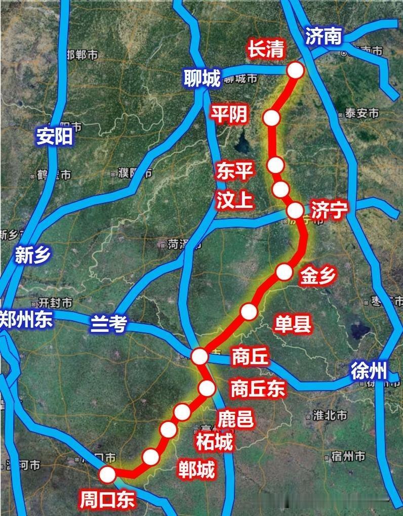 炸场！济宁 — 商丘 — 周口 — 驻马店 — 南阳高铁，要成中原 “第三极” 