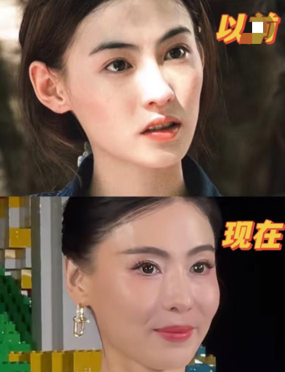 其实不如死了抗衰老这条心，
即便是大美女张柏芝，
脸上看不到一丝皱纹还是看着老看