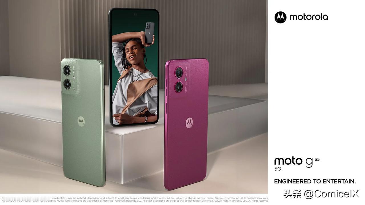 联想在海外发布了MotoG55，是将要登场的国区MotoG55的对应海外版，因而