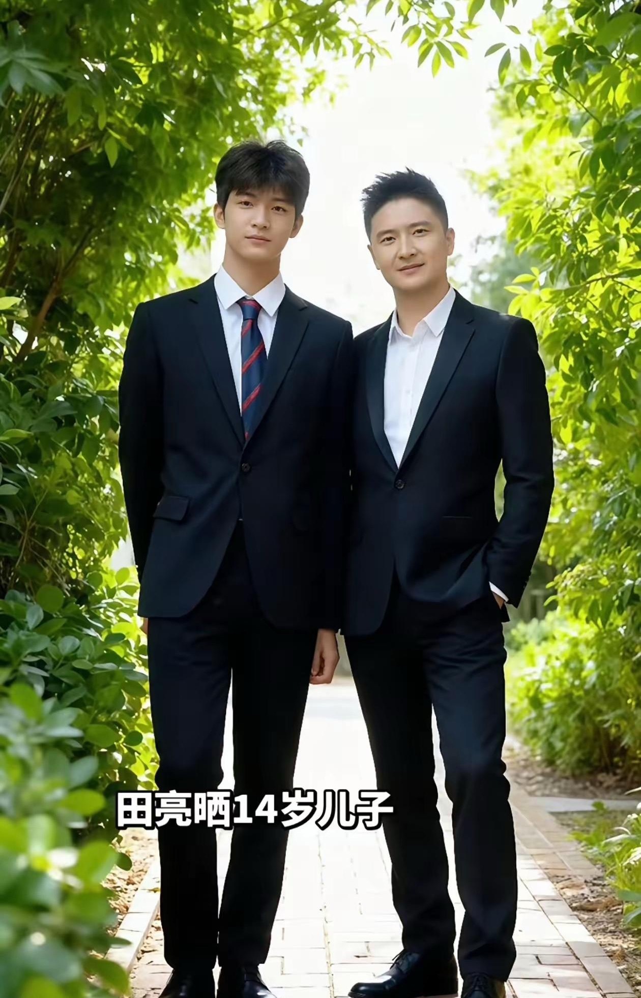 田亮这儿子，脖子是真的粗！ 