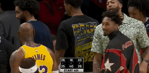 詹姆斯和浓眉，聊上了 