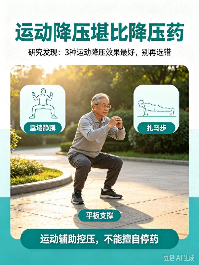 运动降压堪比降压药！研究发现：3种运动降压效果最好，别再选错