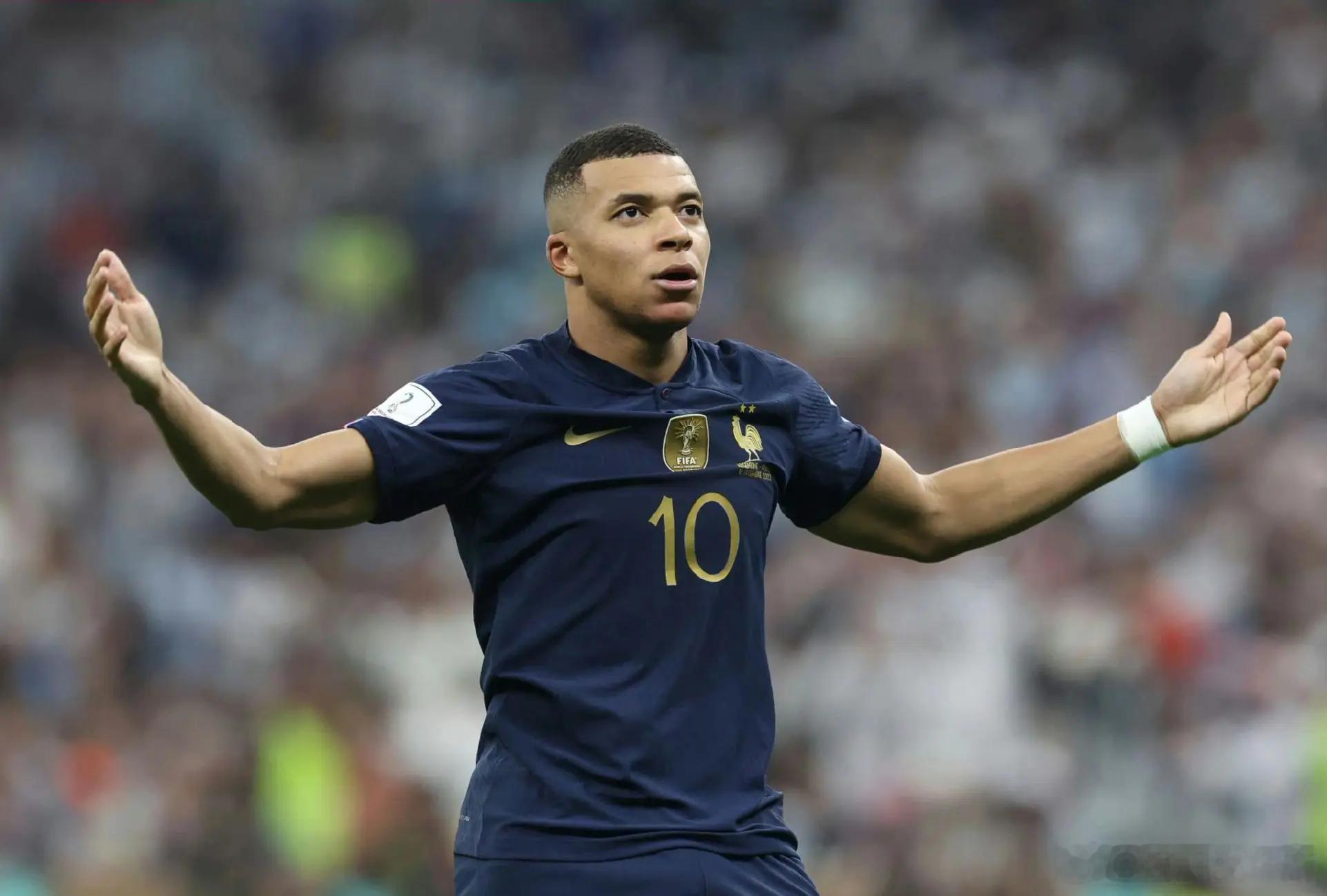 Kylian Mbappé。法国队 