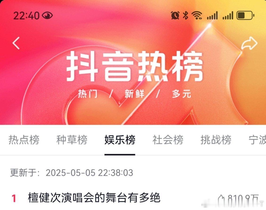 厉害了，檀健次演唱会舞台冲上第一了！[允悲][允悲][允悲]侯阔怕！[awsl]