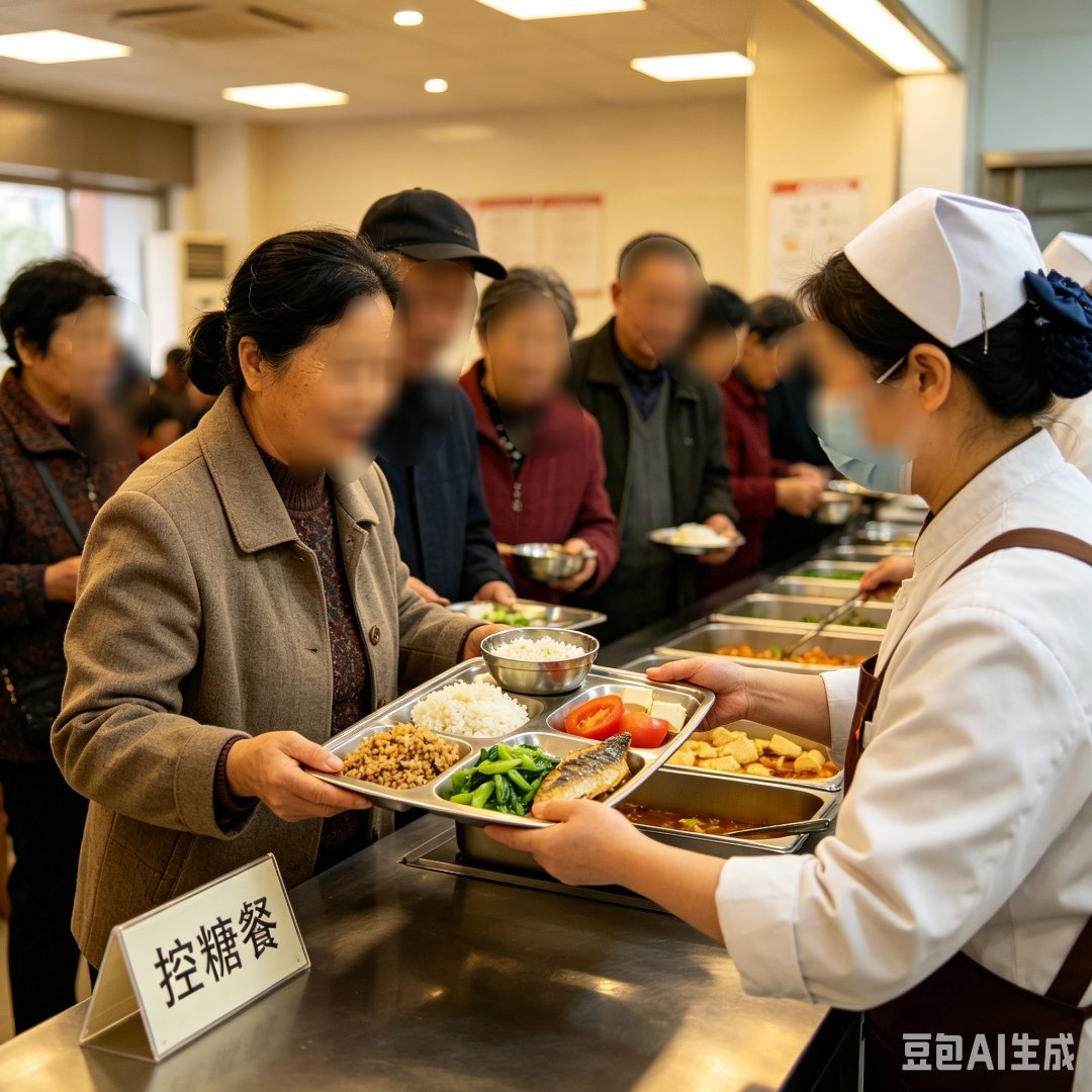 社区食堂控糖餐让大姐14天瘦9斤现在社区食堂也太贴心了吧，还专门推出控糖减脂套餐