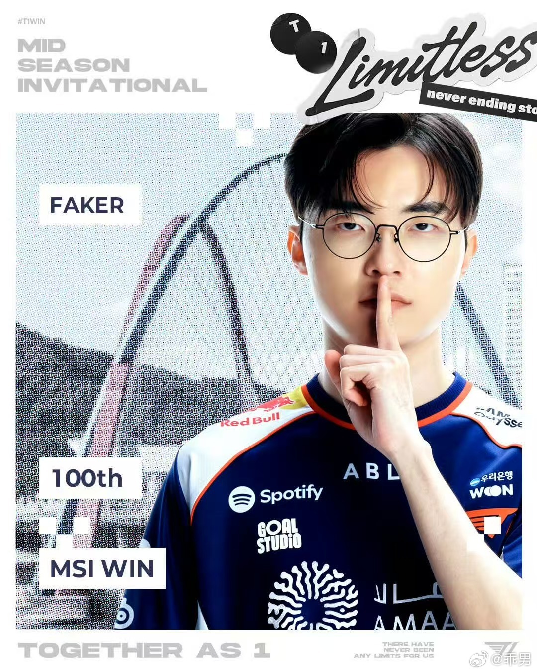 Faker达成MSI100胜刚刚T1官宣Faker达成MSI100胜T1对战TL
