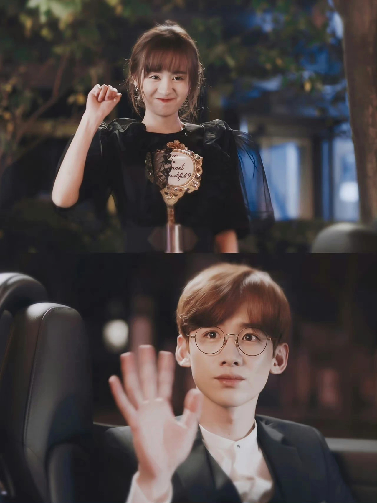 白敬亭郑合惠子互动我古早cp动了 