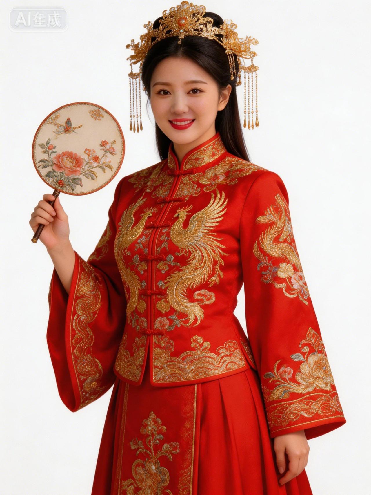 🌸 古风华服秀，红衣美人笑语盈盈 🌸