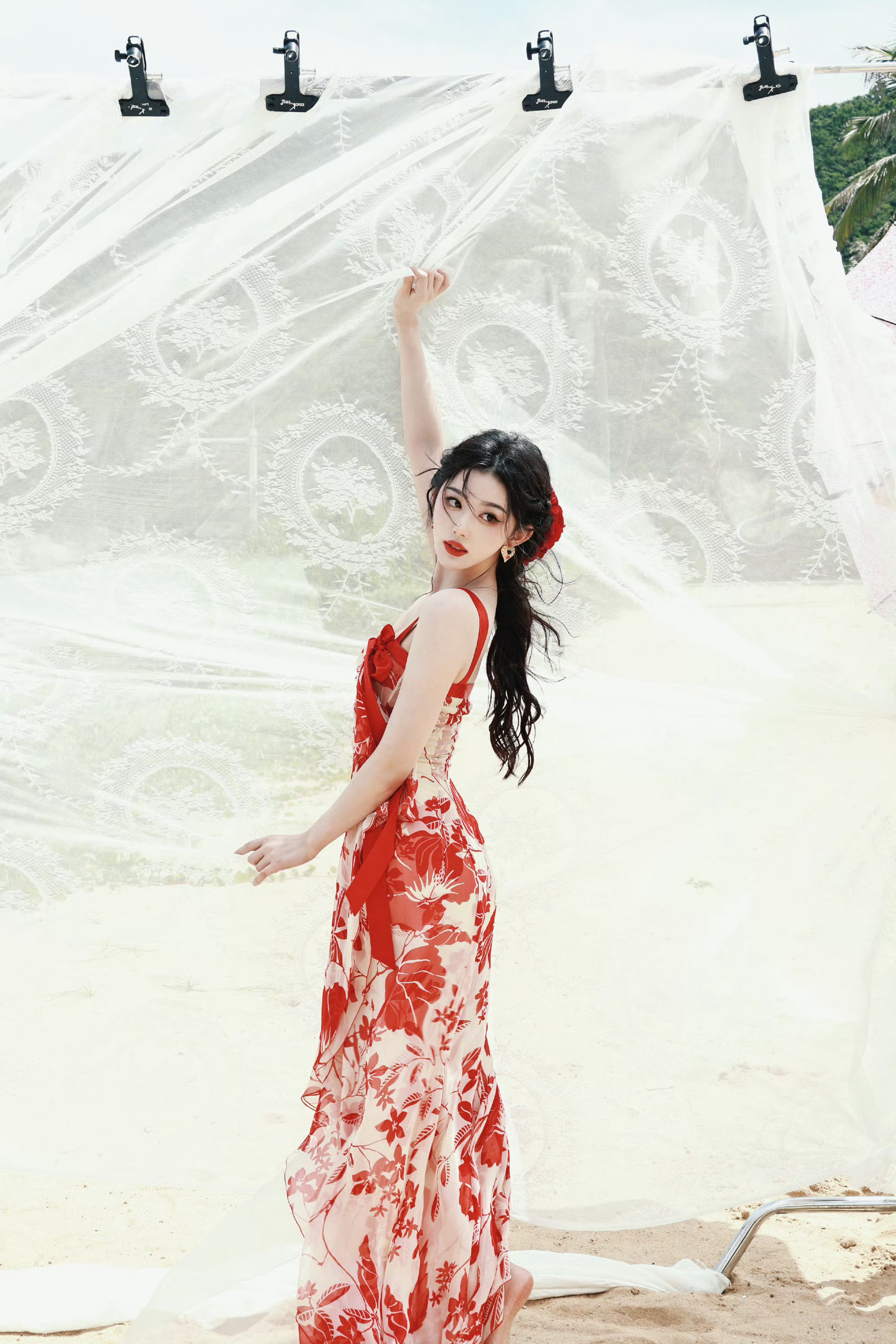 孔雪儿昭阳公主 ❄️ 孔雪儿李述 260807【图片】事务所微博更新9p海边与裙