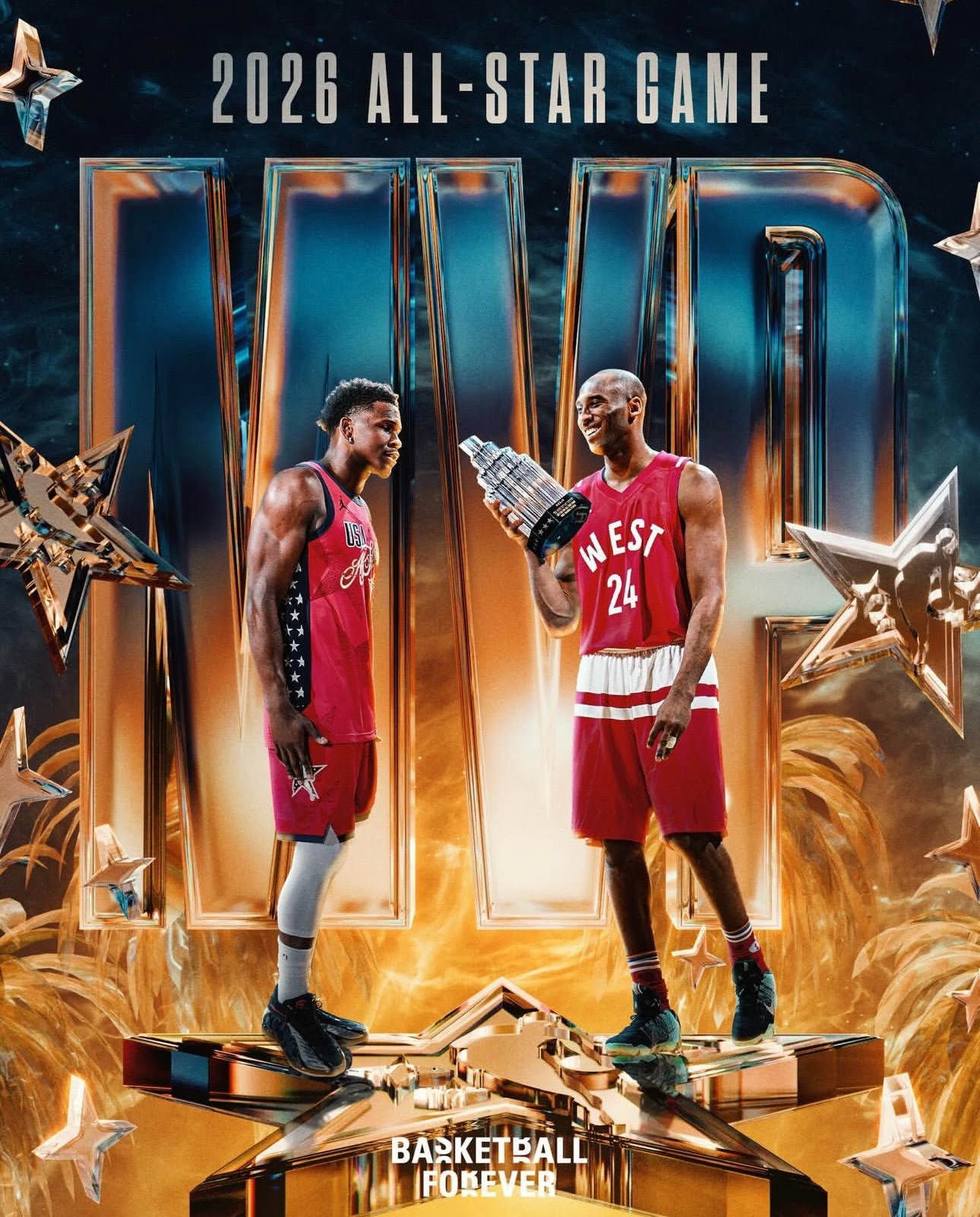 实至名归！爱德华兹当选本届全明星MVP！爱德华兹全明星MVP