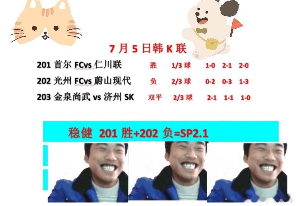 7.5今日韩k联，今天信心满满。韩国我们收点，晚上看我们世界杯玩把大的！韩k联日