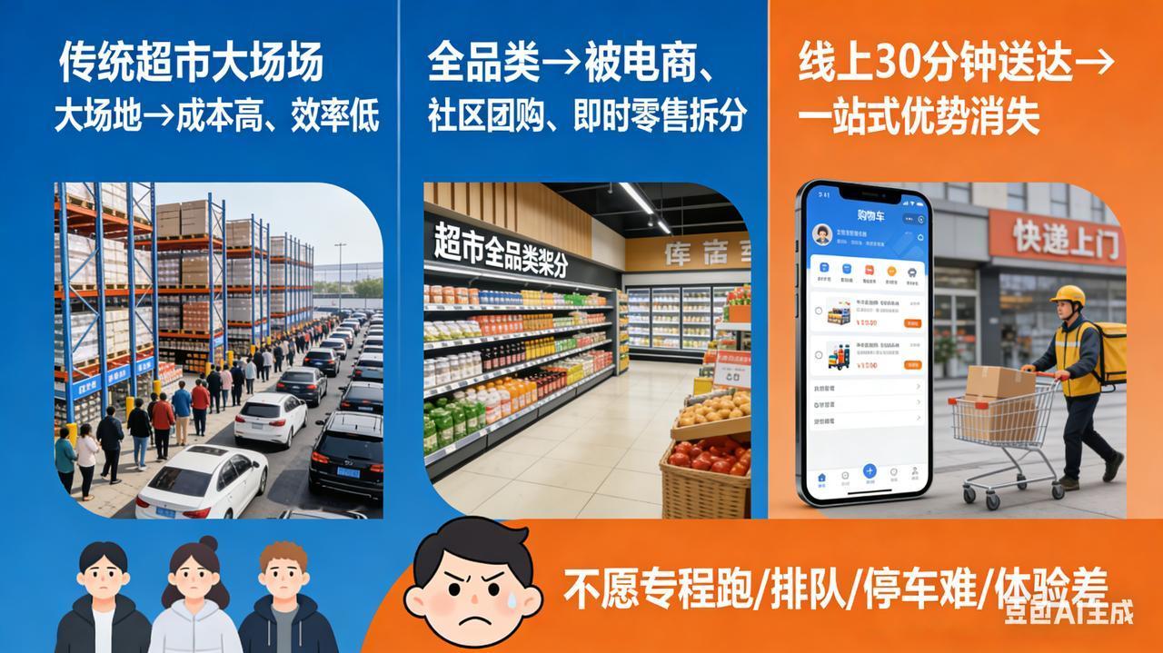 这篇文章精准戳中了传统商超的时代阵痛，用数据和案例把行业衰落讲得透彻又现实。曾经