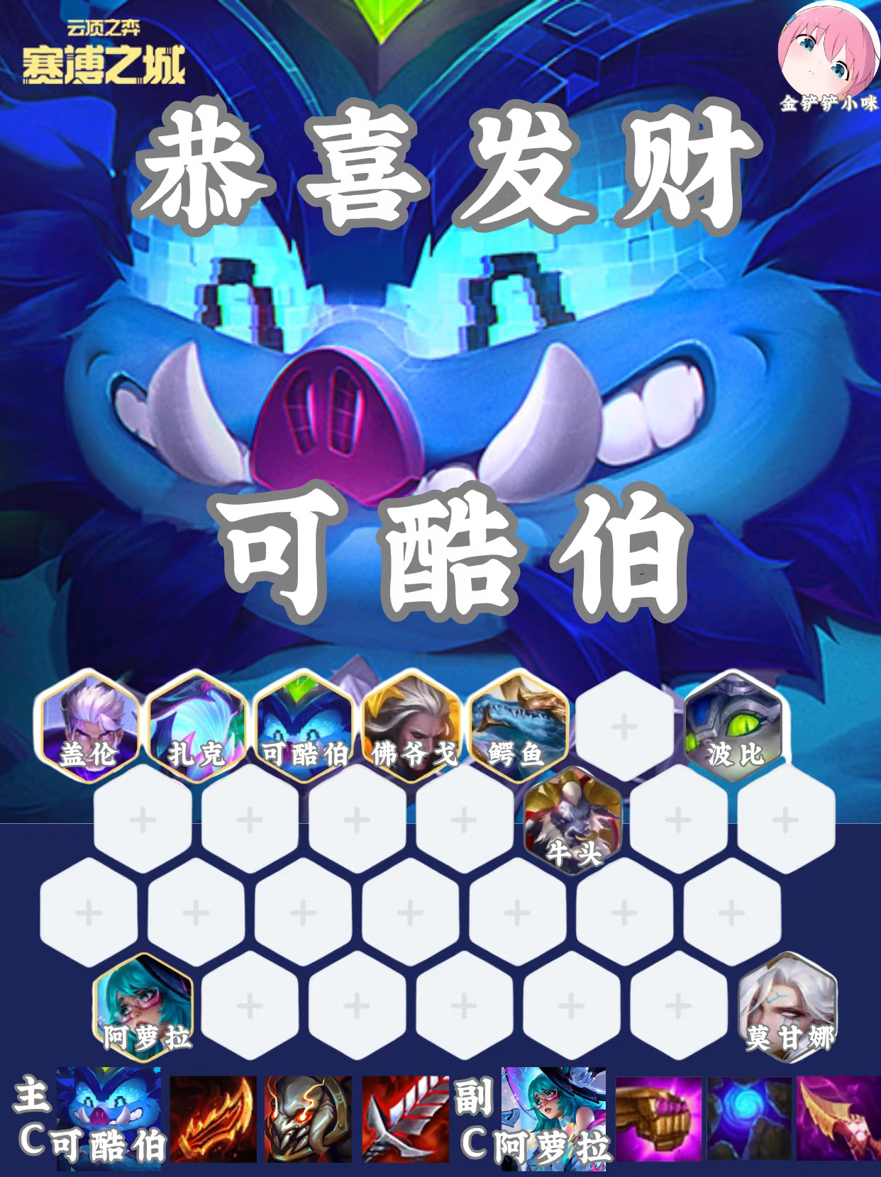 恭喜发财可酷伯开局过渡加成型