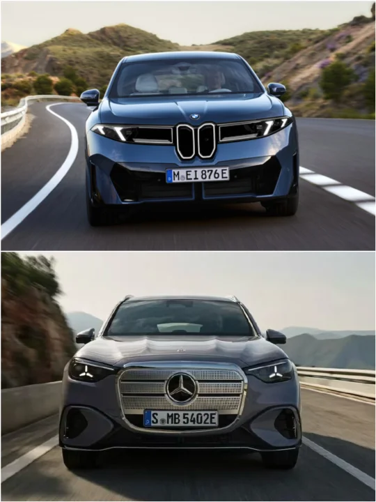 宝马新世代 iX3 vs 奔驰GLC纯电，哪个丑？