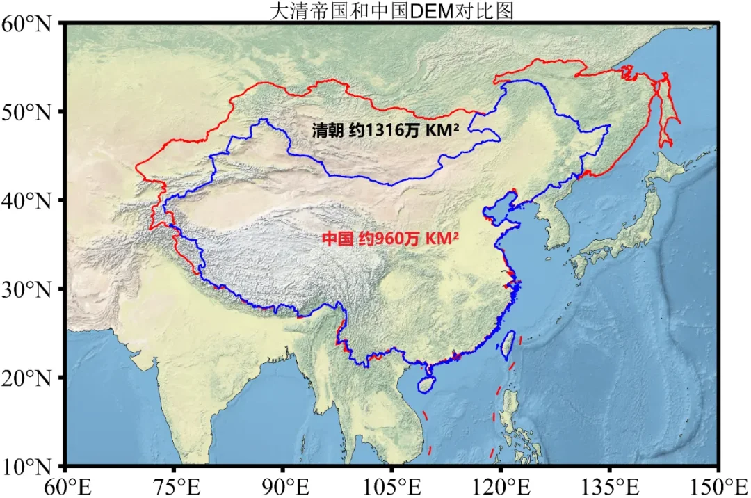 清朝和现在我国疆域对比，究竟丢失了哪些？