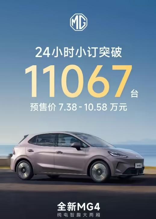 MG4上市24小时小订11067台，这热度是真·炸场[666]  

凭啥？来回