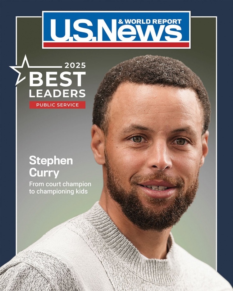 Stephen Curry被美国权威杂志《美国新闻与世界报道》（（U.S. Ne