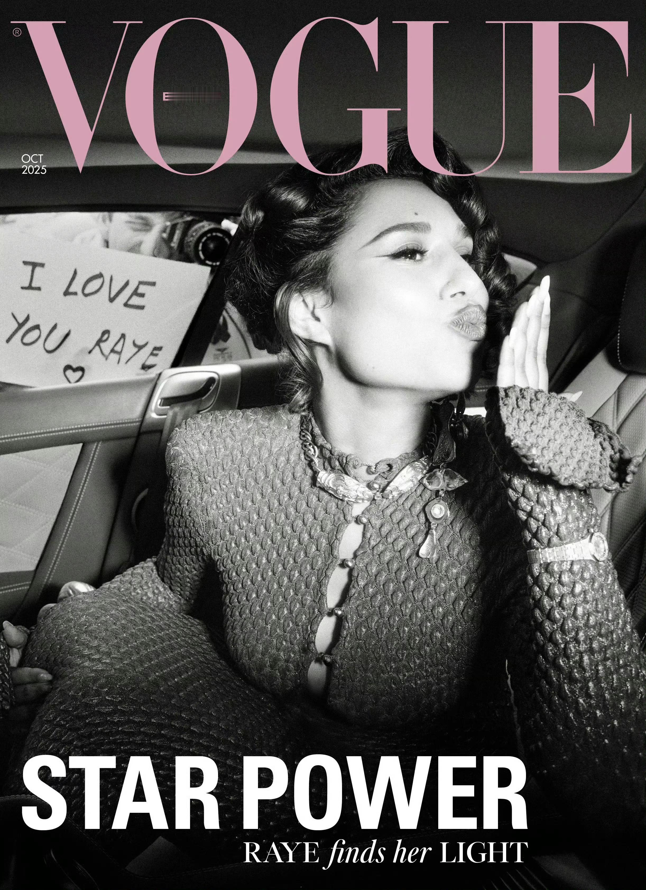 RAYE × VOGUE UK October 2025.母家银十送上，Raye