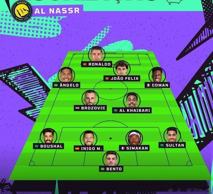 C罗达马克vs利雅得胜利 预计首发阿奇迪继续停赛，马内休息 