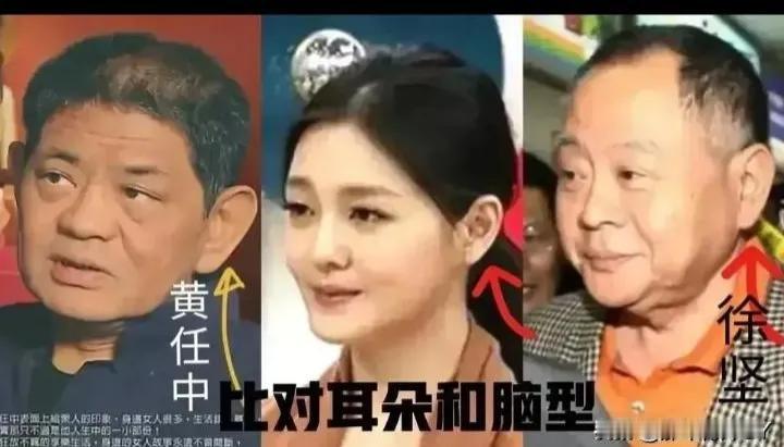 这样一对比，原来大S长得像她爸爸。黄任中长得凶神恶煞的，跟S毫不沾边。