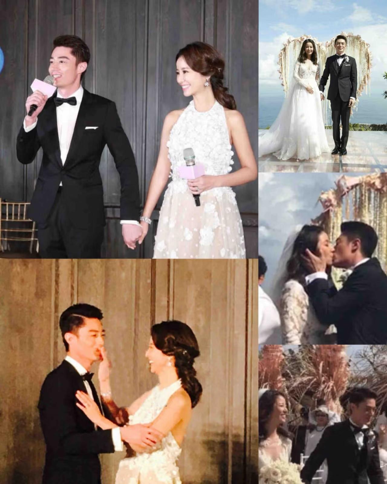 到底是谁说霍建华在自己的婚礼上不开心都不情愿娶林心如的呀？

我看他笑的很甜啊，