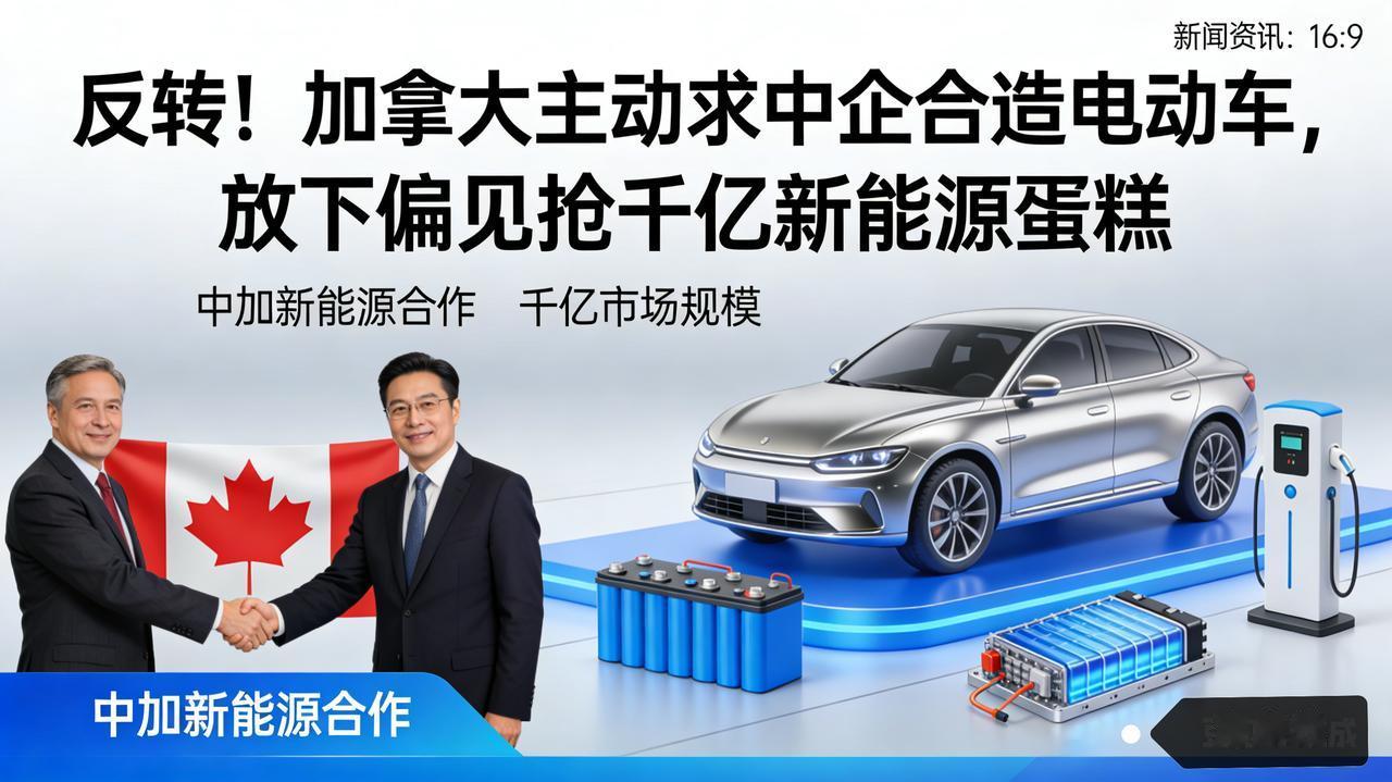 反转！加拿大主动求中企合造电动车，放下偏见抢千亿新能源蛋糕
 
加拿大为降低对美