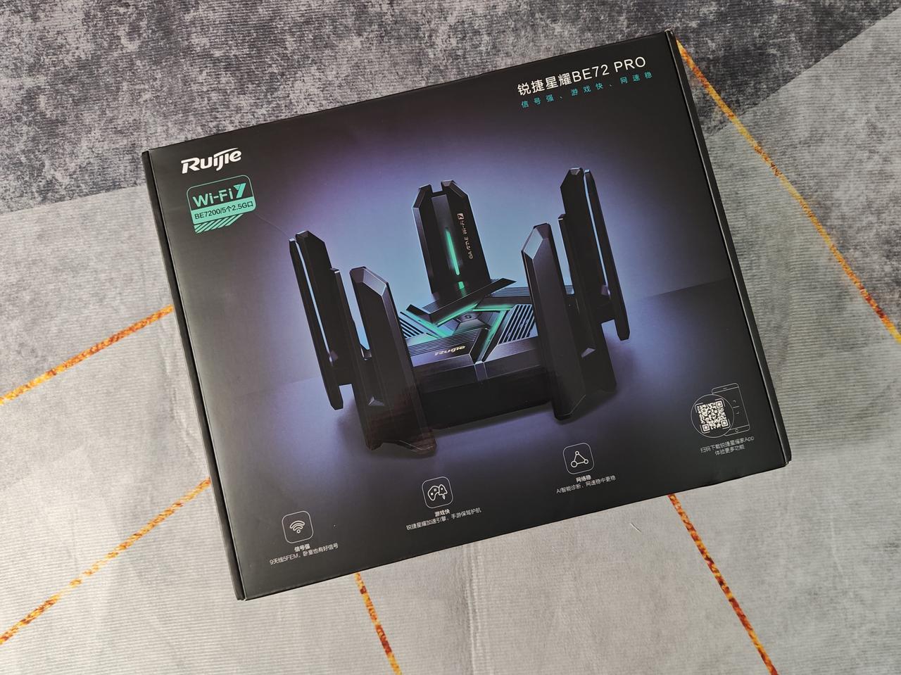 锐捷天蝎BE72 Pro Wi-Fi7电竞路由器是一款非常出色的路由器产品。该产