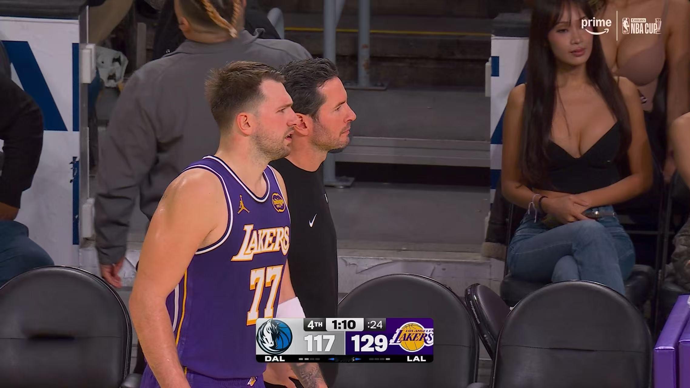 慢慢释怀！东契奇：相比于上赛季 对阵独行侠的情绪更加轻松了东契奇洛杉矶湖人