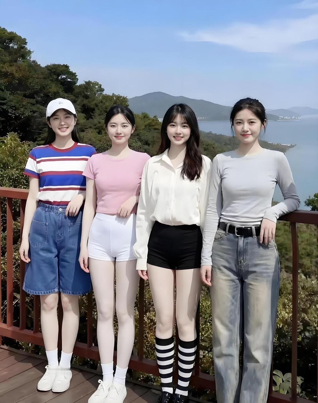四个漂亮姑娘，你最喜欢谁