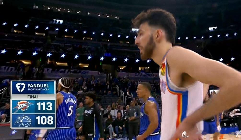 雷霆113-108战胜魔术，豪取9连胜！ 