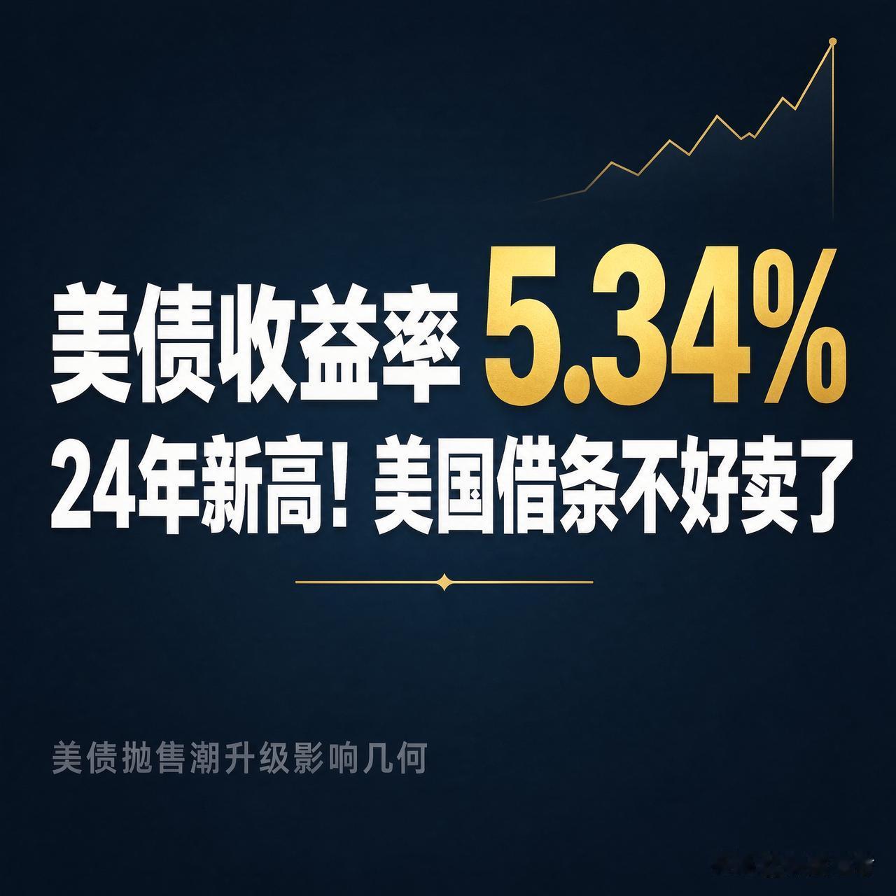 美债收益率冲到24年新高，跟咱老百姓有啥关系？

美债收益率涨到5.34%，24