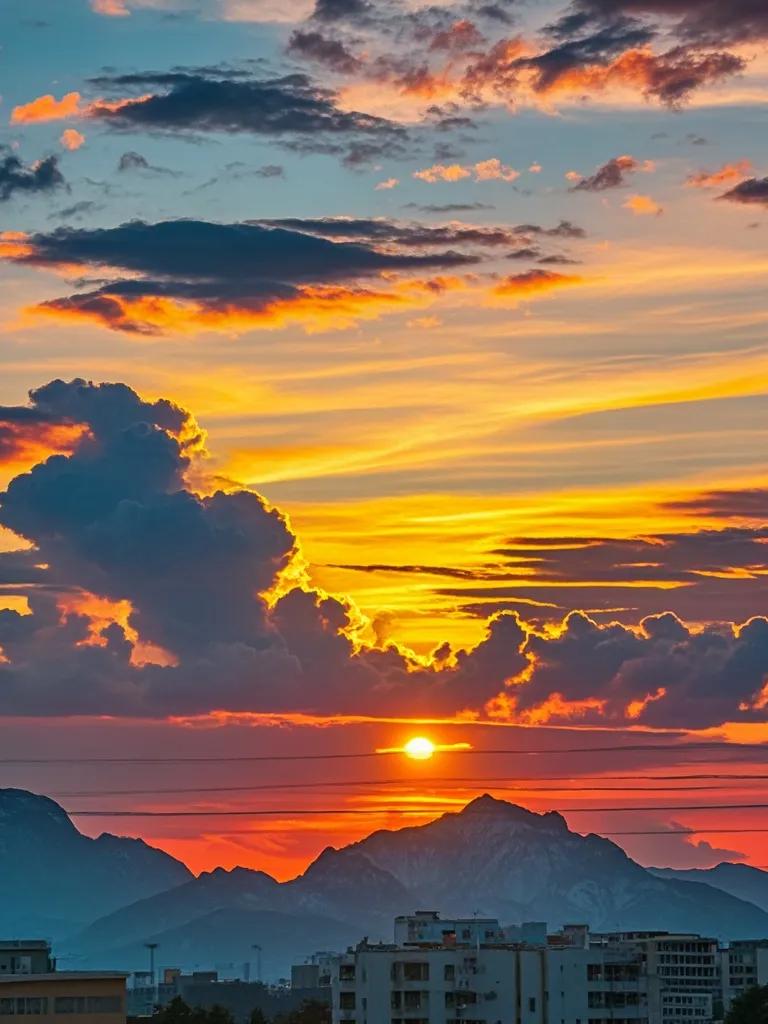 夕阳如醉，染红了天边的云彩。那一抹抹绚丽的色彩，如同是天空的调色板，绘制出了一幅