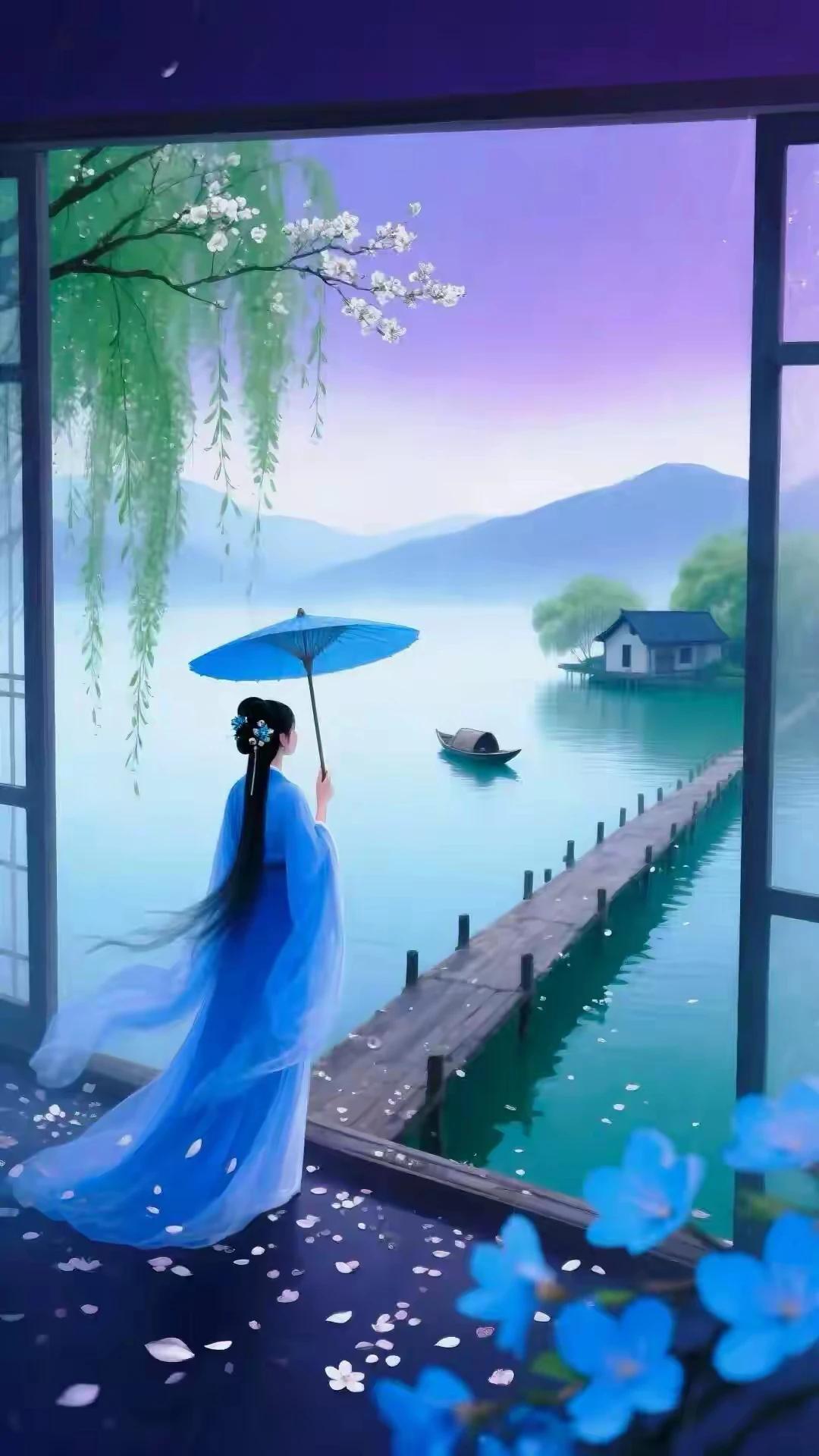 静坐山前观虎斗，
闲时浪里看游鱼，
三言两语敌军破，
草船借箭是传奇。