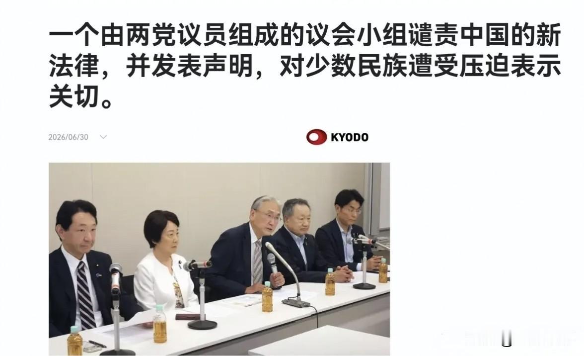 日本国会正经委员会都没发话，一帮民间凑的议员联盟先跳出来管中国内政了。
 
6月