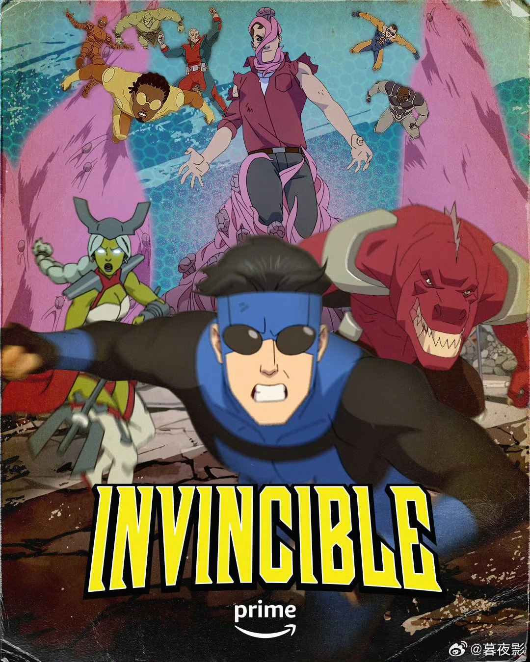 《无敌少侠 》（Invincible）第四季前三集发布最新海报！！今天开播了哦，