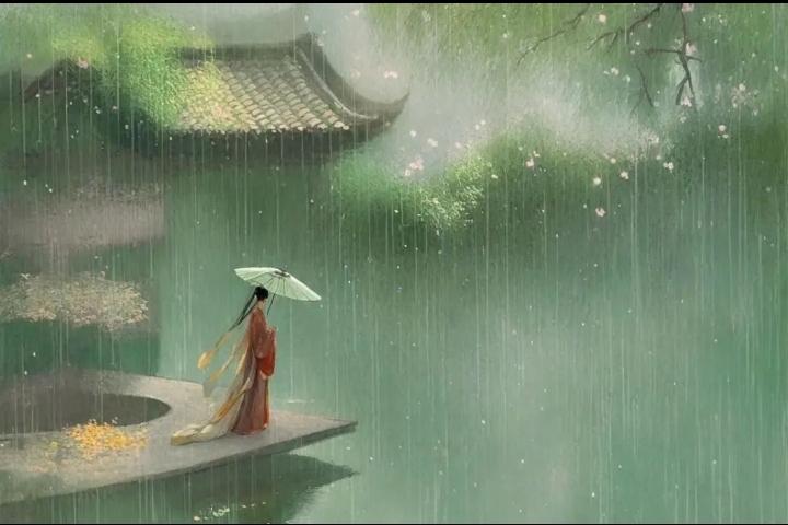 窗外 夏雨作帘
室内  字与纸纷乱
当困意漫过眉眼
伏案 一场浅浅的午睡
梦里有