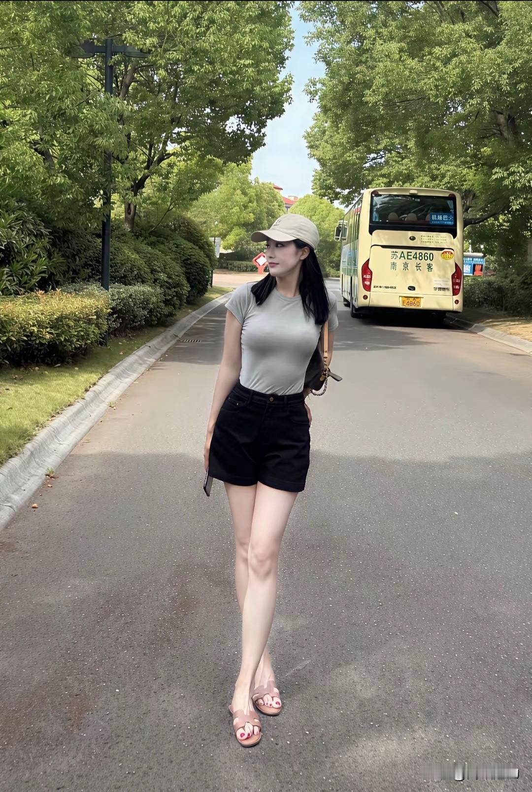 五一出行肯定越轻便越好，夏日消暑套装加一双人字拖，舒服又自在，轻松又休闲，惬意又