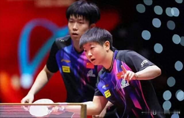 王楚钦孙颖莎3比0日本组合 晋级四强 莎头组合打疯了