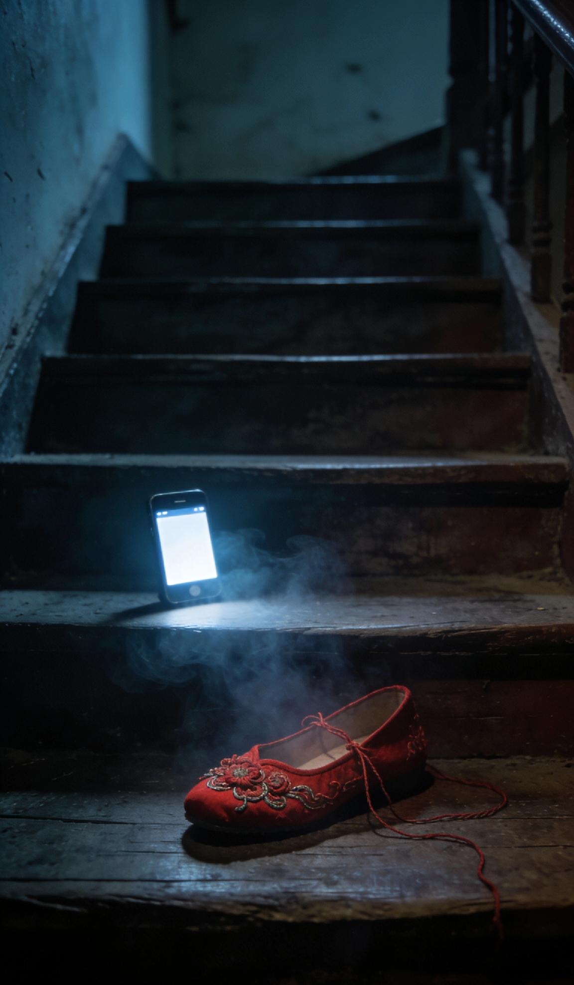 楼道里的红绣鞋
 
老楼的声控灯早坏了，我住5楼，每晚爬楼梯都得摸黑。那天加班到