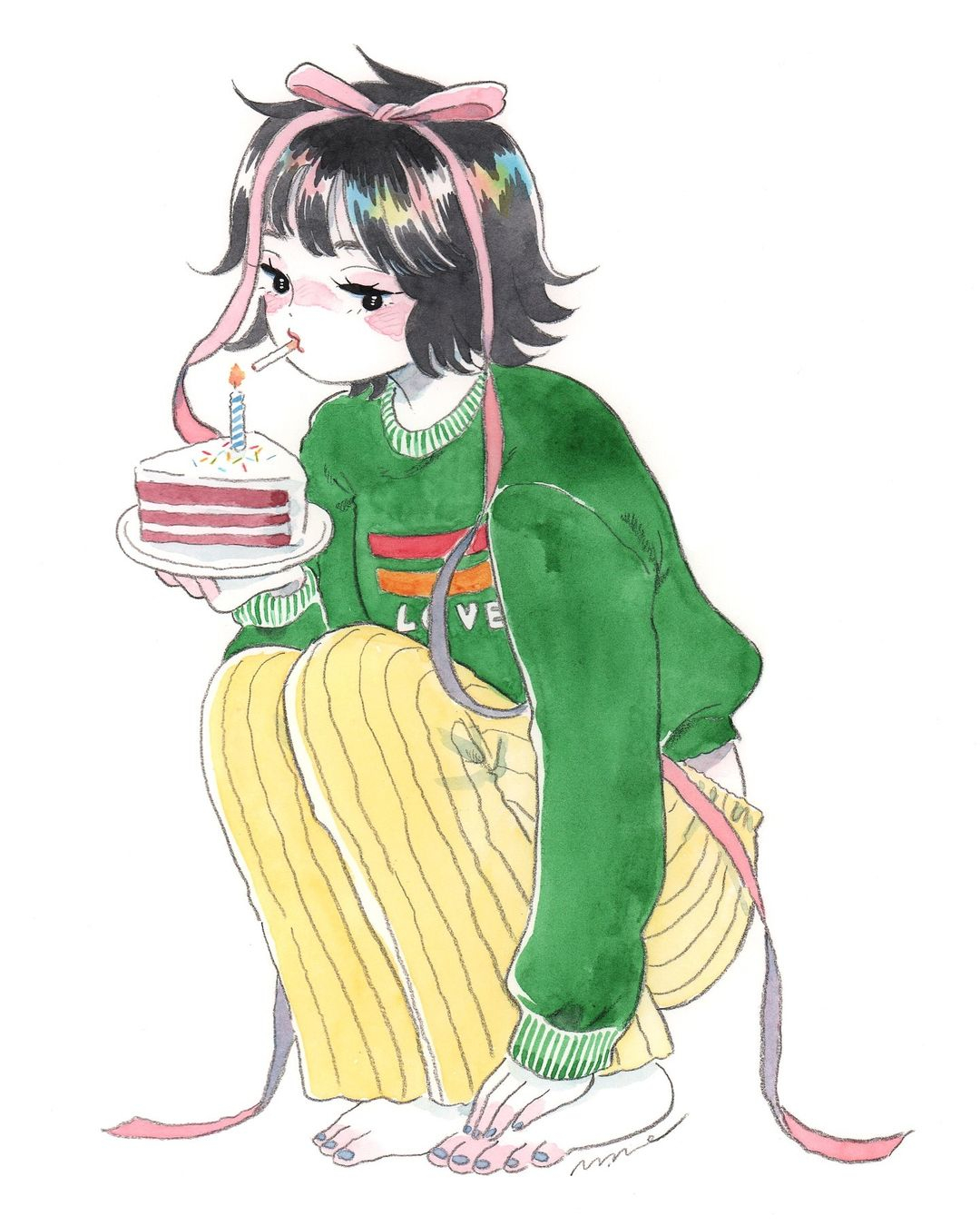 日本插画师mame 