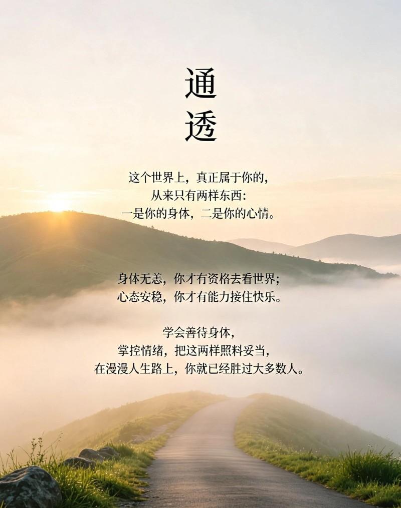 路在脚下，心随你走。