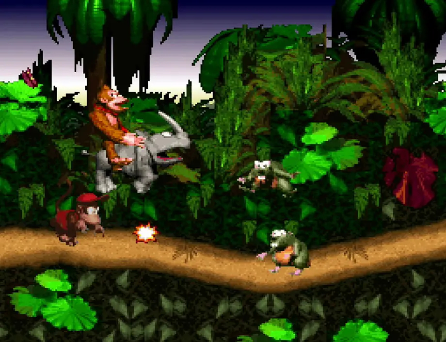 【SFC初代《咚奇刚》游戏发售31周年纪念】今日是初代《超级咚奇刚》发售31周年