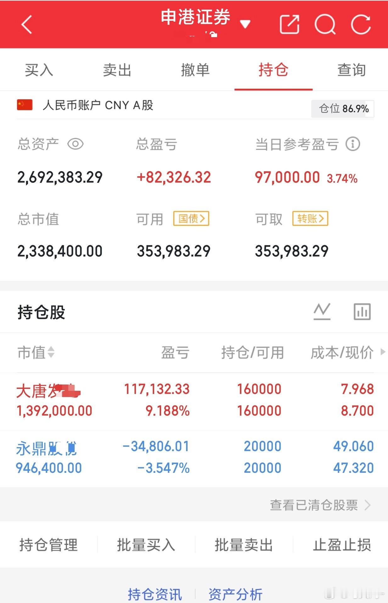85个翻倍之旅：紧跟节奏持: 下图  以不变应万变 继续持 个人记录  不构成投