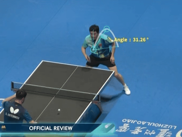 2026年澳门乒乓球世界杯梁靖崑vs奥恰洛夫 奥恰洛夫觉得梁靖崑发球回抛，提出鹰