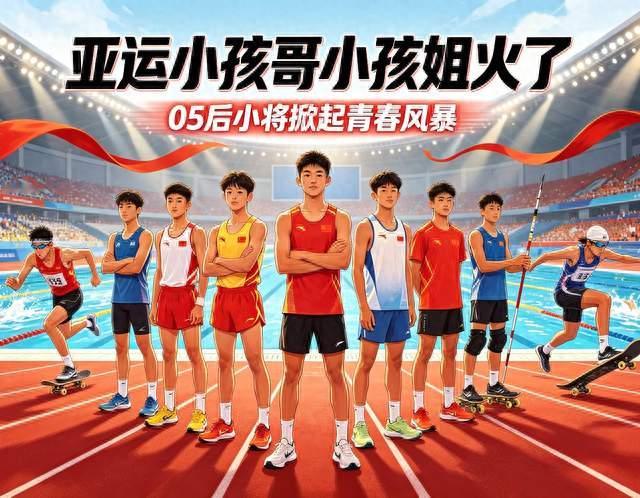 亚运赛场乱起旁春风暴！中国小孩哥小孩姐火遍全网