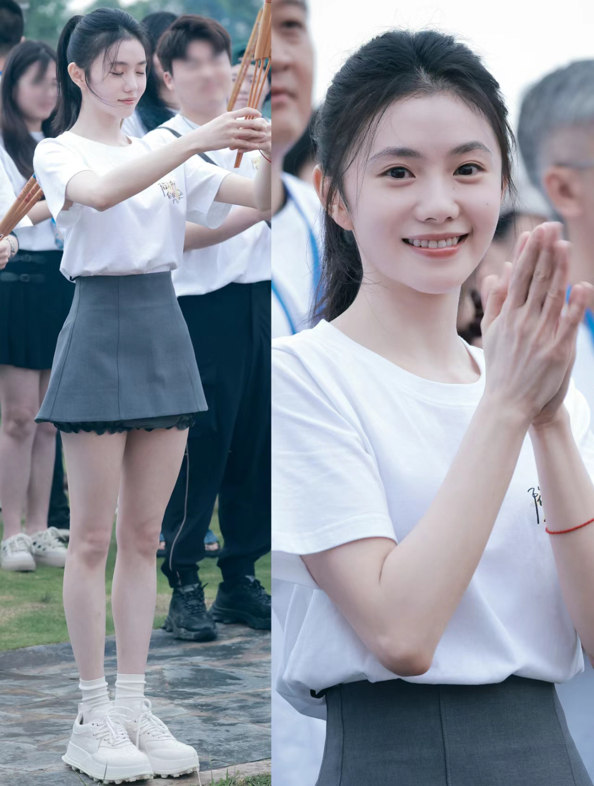 刘浩存真是女娲偏爱很多人腿长就没腰，导致腰粗她腿长还有细腰！！！谁羡慕了我不说[