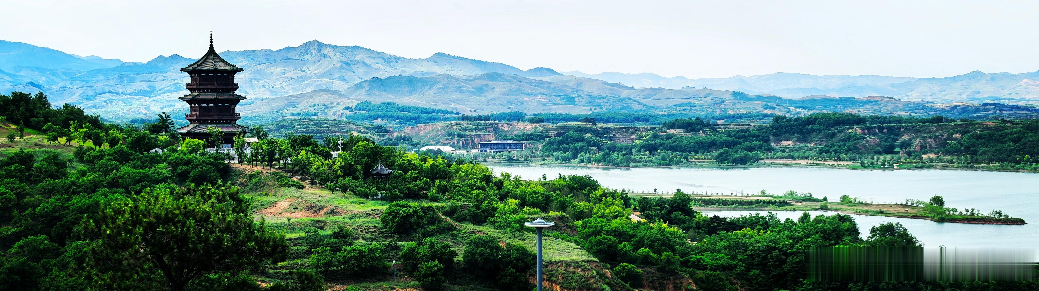 山西晋中  榆社县云竹湖风景区云岚阁 