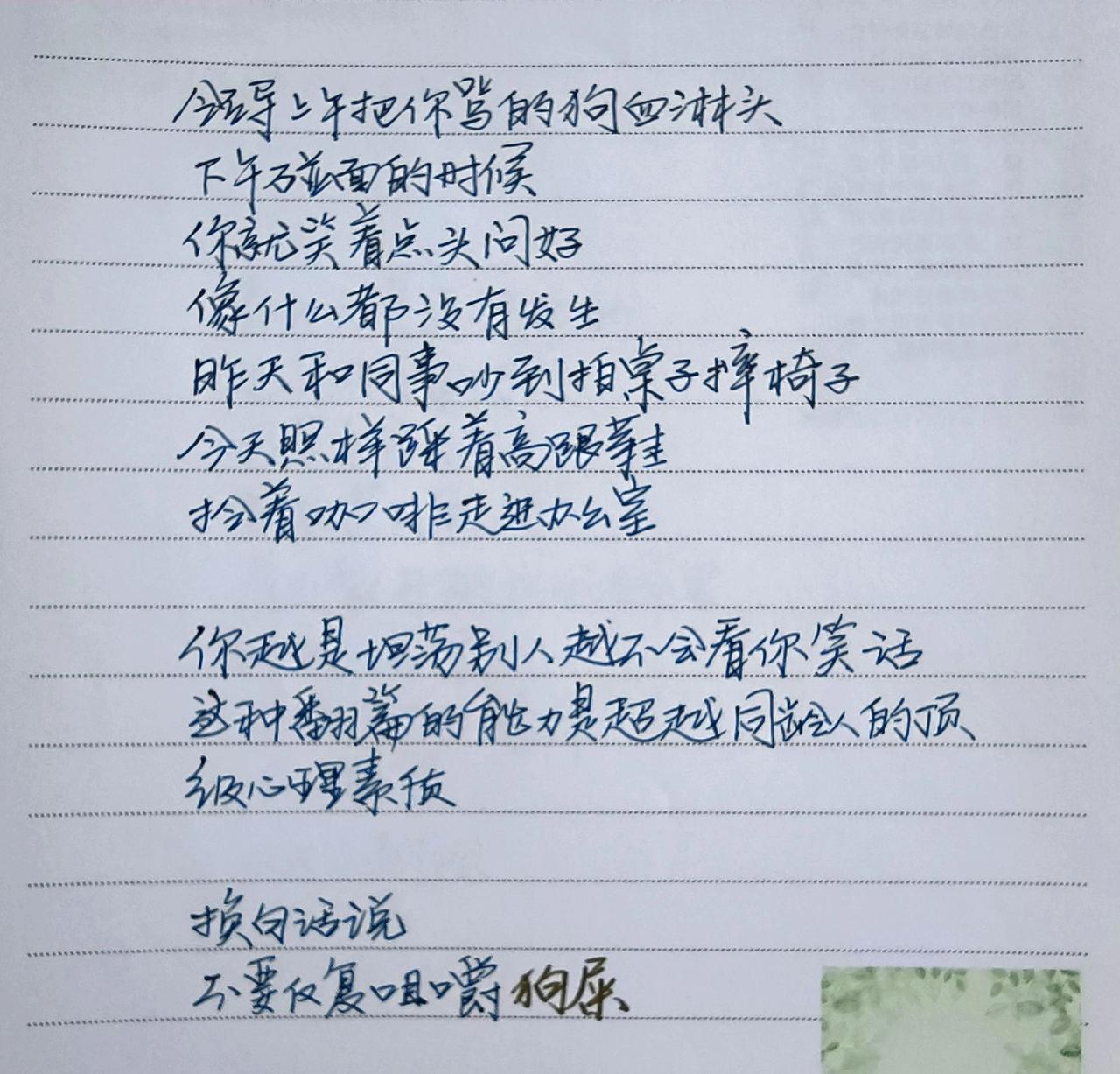 手写文字资料 文字的力量 我的摘抄本 纸质文字的魅力 见字如面中感受文字力量