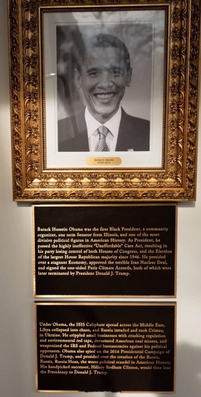 特朗普又在白宫的“总统星光大道”里整活，之前是把拜登的肖像换成自动签字机，现在又