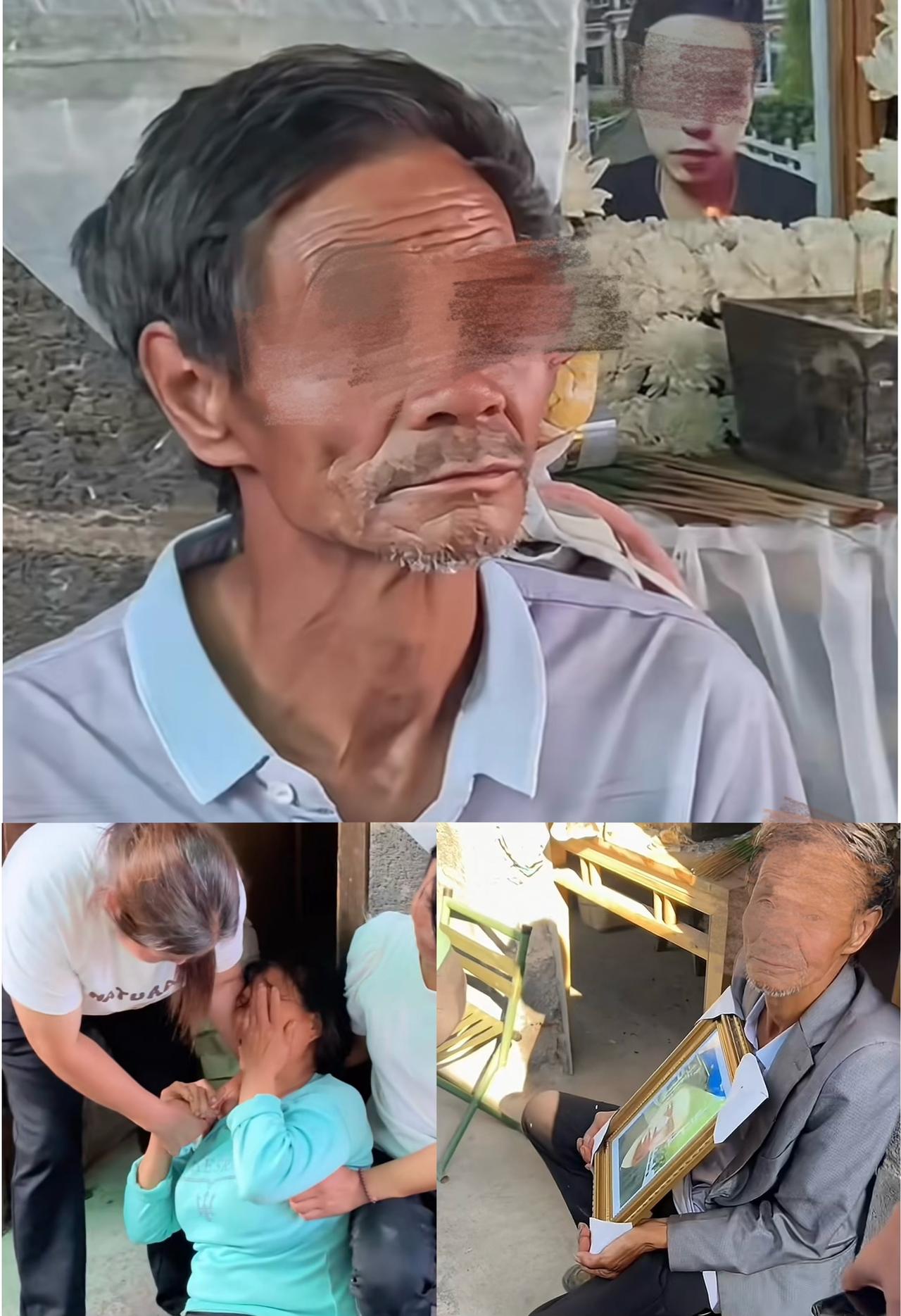 太痛心了，这位父亲抱着儿子的遗像，充满了无助和无奈，这是发生在云南镇雄的悲伤事件